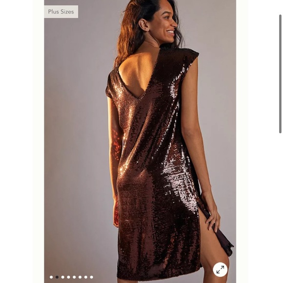 NWT Maeve Kara Sequined Mini Dress L - Picture 3 of 10